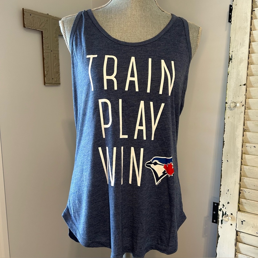 Toronto Blue Jays muscle style tank top size XL blue with graphic